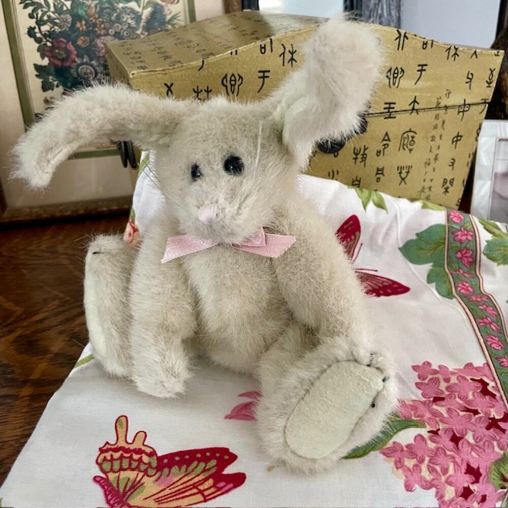 Vintage Boyds Bears Plush Bunny "Eleanor" Nursery Decor Cottagecore Whimsical